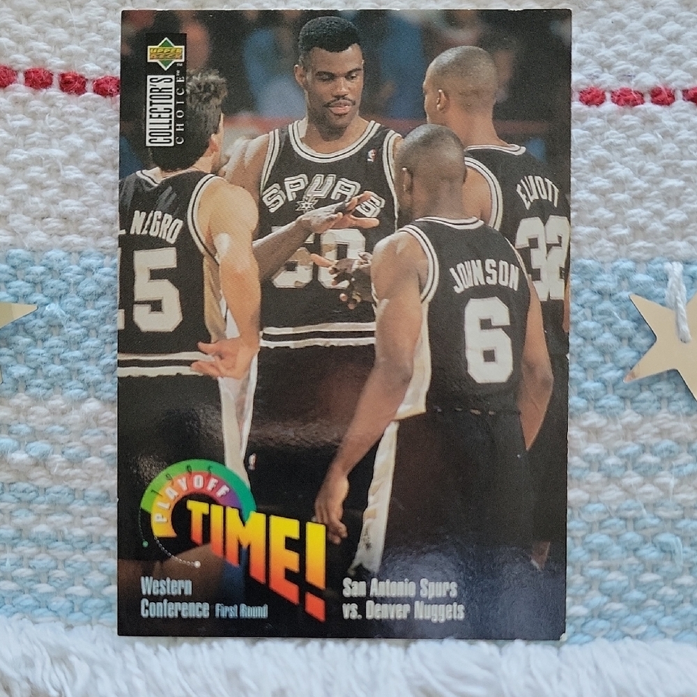 NBA San Antonio Spurs Collectibles Trading Card Playoff Games ⭐️